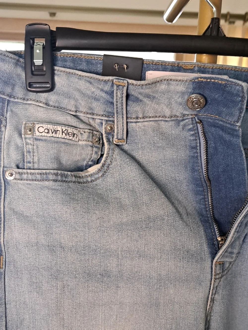 Calvin Klein Jeans Light Blue Slim Straight Womans  Size 10 Jeans - Picture 3 of 5